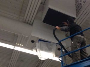 Commercial air duct cleaning for HVAC systems