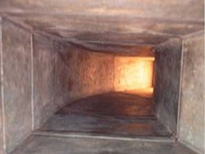 Residential air duct cleaned (after picture)